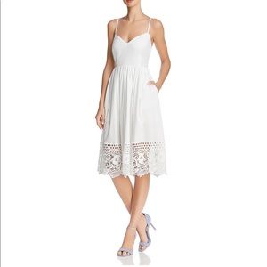 French Connection Dress! White, Size 12! Worn once, in excellent condition